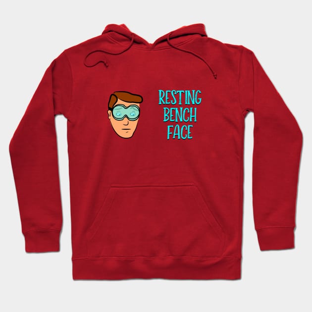 Resting Bench Face - Male Cartoon Hoodie by StopperSaysDsgn